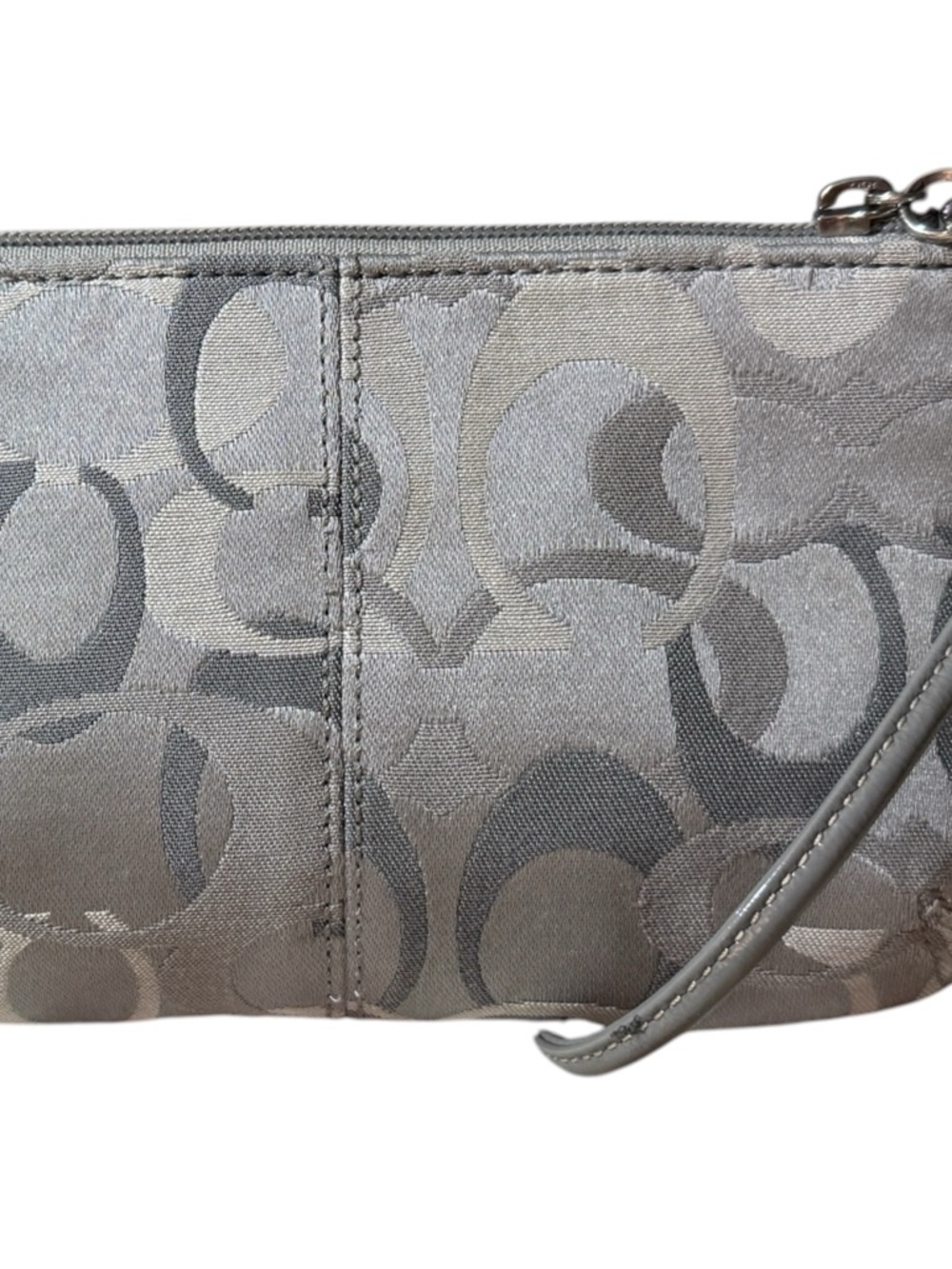 Coach Legacy Signature Optic Turnlock Flap Wristlet - Picture 2 of 13